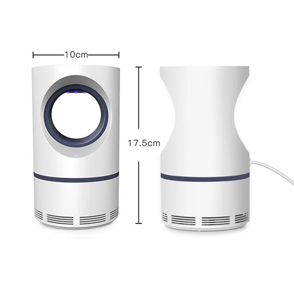188 Model 5W USB Fotokatalitik Sivrisinek ve Sinek Öldürücü Lamba 17.5x10 cm - 3