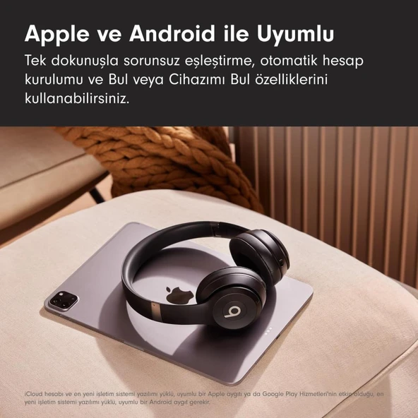 Beats Solo 4 Mat Siyah Kulak Üstü Bluetooth Kulaklık Teşhir - 5