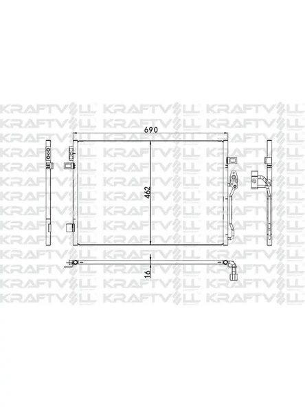 KLIMA RADYATORU DODGE JOURNEY 08 OTOMATIK