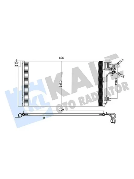 KLIMA RADYATORU (KONDANSER) TRANSPORTER T5 1.9 2.5TDI 03