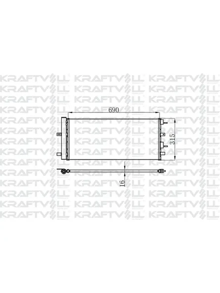 KLIMA RADYATORU (KURUTUCU ILE) FORD GALAXY MONDEO V S MAX 2.0 TDCI 15= (AT MT)