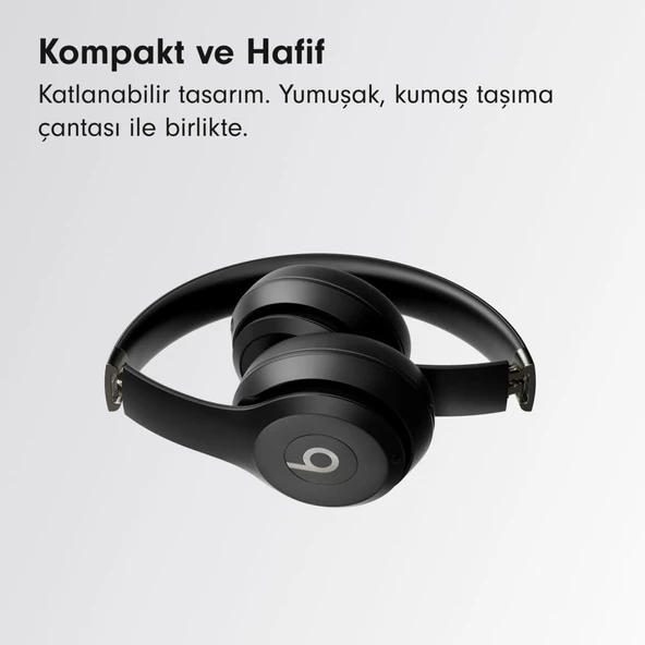 Beats Solo 4 Mat Siyah Kulak Üstü Bluetooth Kulaklık Teşhir - 2