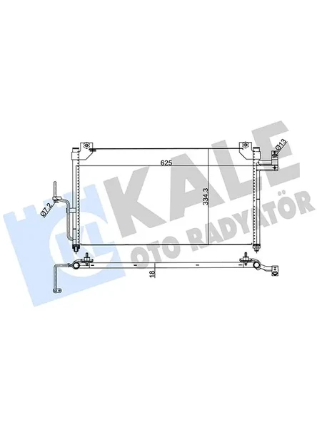 KLIMA RADYATORU MAZDA 323 1998 2002