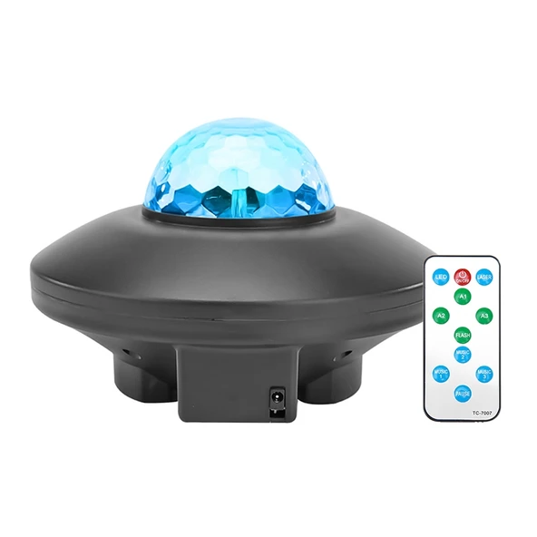 10W Bluetooth Su Dalgalı Lazer Yıldız Projektör Işığı - 3