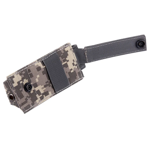 M5 Çok Fonksiyonlu Outdoor Spor Mini Taşınabilir El Feneri Koruyucu Kılıf Çanta Koyu Mavi 15x4.7x2 cm - 7