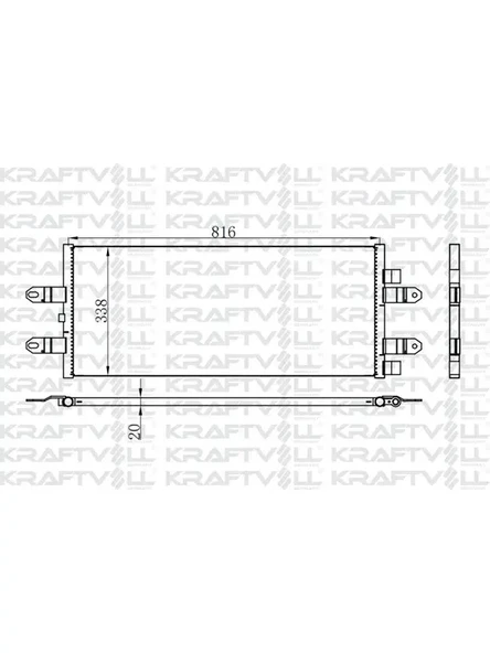 KLIMA RADYATORU (KONDENSER) SCANIA P, G, R, T SERILER 2004 VE SONRASI