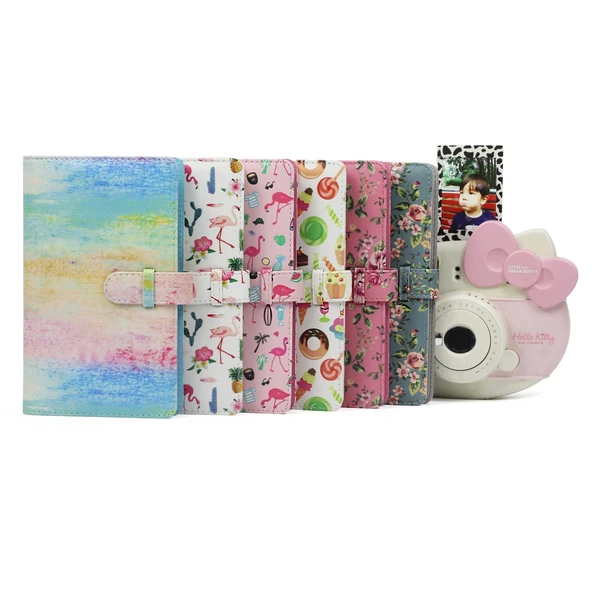 Tatlı Desenli 3 İnç DIY PU Mini Yaratıcı Polaroid Fotoğraf Albümü 32 Sayfa - 5
