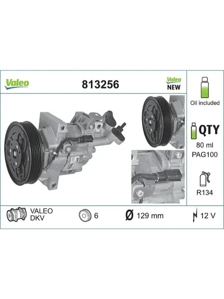 KLIMA KOMPRESORU LOGAN SANDERO LODGY DUSTER FLUENCE 1,5 DCI K9K 08