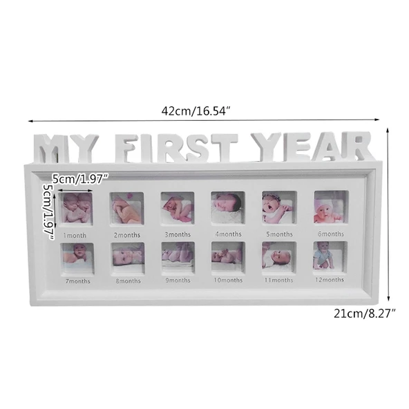 Bebek Anı Fotoğraf Çerçevesi Beyaz - DIY Ev Dekorasyonu - 7