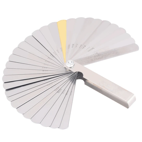Paslanmaz Çelik Aralık Ölçer Valf Öğretim Ölçer 32 Parça 0 04-0 88mm