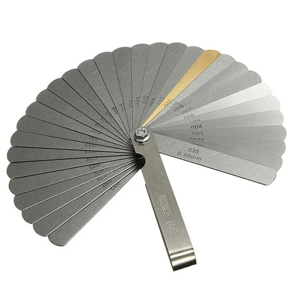 Paslanmaz Çelik Aralık Ölçer Valf Öğretim Ölçer 32 Parça 0 04-0 88mm - 4