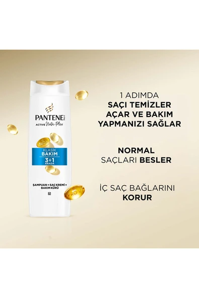 Pantene Temel Bakım 3'Ü 1 Arada Şampuan 400Ml - 5