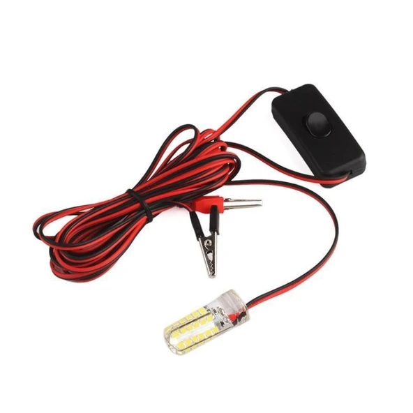3W 48 LED SMD 2835 500LM Tekne Balıkçılık Işığı Balık Çekici Su Altı Gece Lambası Soğuk Beyaz - 2