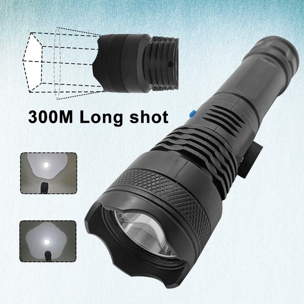 L 839 USB Şarjlı Mini Taşınabilir XPE Parlak LED El Feneri - 3