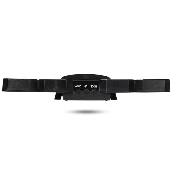Çok Fonksiyonlu Büyük 3D LED Dijital Duvar Alarm Saati Yeşil - 4