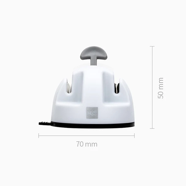 Xiaomi Youpin Huohou Mutfak Mini Çift Tekerlekli Bıçak Bileme Aleti Beyaz - 2