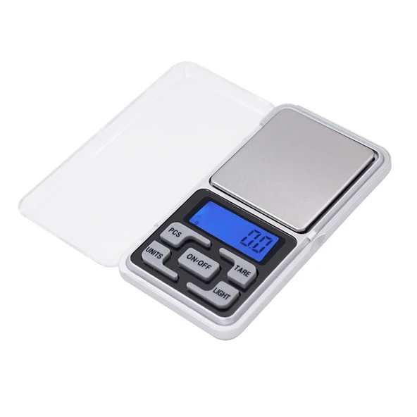 MH-100 Taşınabilir Mini Cep Dijital Hassas Terazi 500g 0.1g 1.6 inç LCD Ekranlı - 2