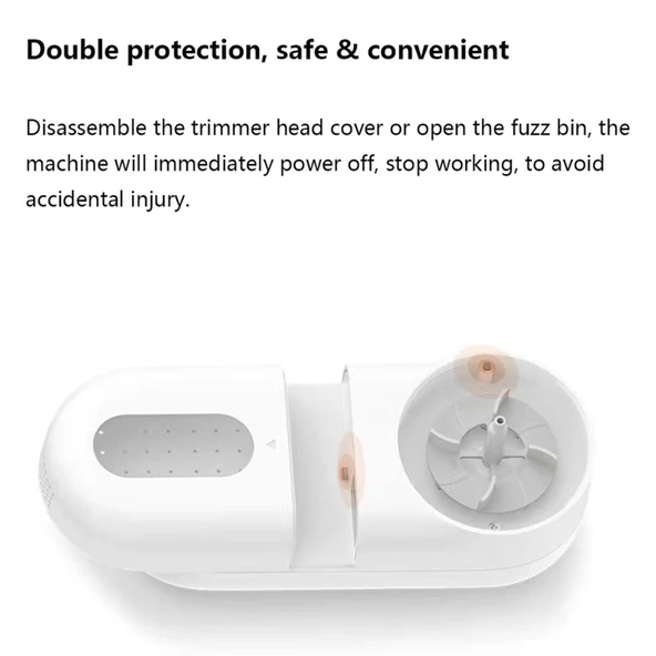 Orijinal Xiaomi Mijia Mini Taşınabilir Elektrikli Tüy Topu Temizleyici USB Şarjlı - 5