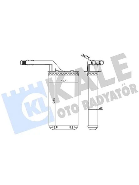 KALORIFER RADYATORU P106 SXO VALEO TIPI 96