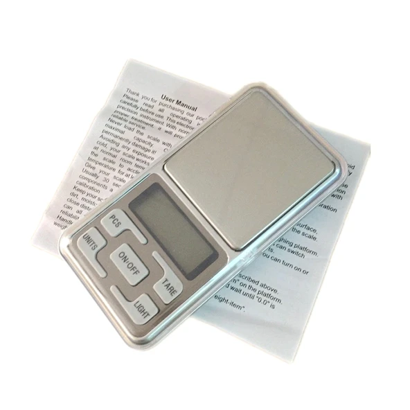 MH-100 Taşınabilir Mini Cep Dijital Hassas Terazi 500g 0.1g 1.6 inç LCD Ekranlı - 6