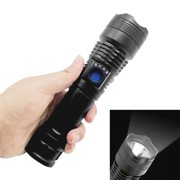 L 839 USB Şarjlı Mini Taşınabilir XPE Parlak LED El Feneri