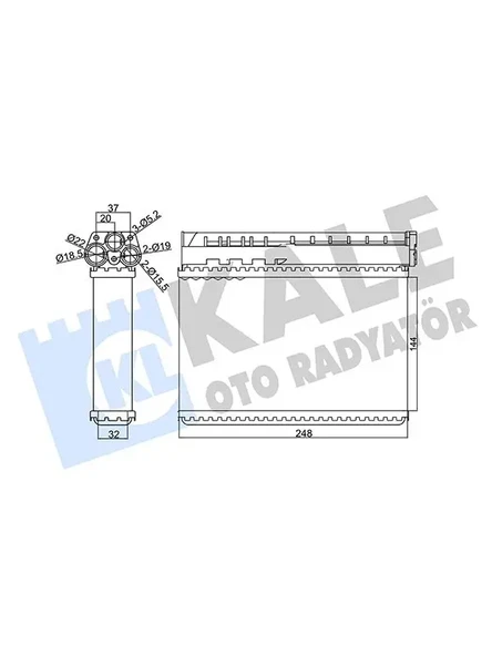 KALORIFER RADYATORU BMW E39 E36 KLIMALI