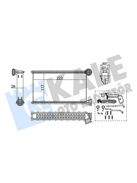 KALORIFER RADYATORU 108-C1 II-AYGO 1.0-1.2 14