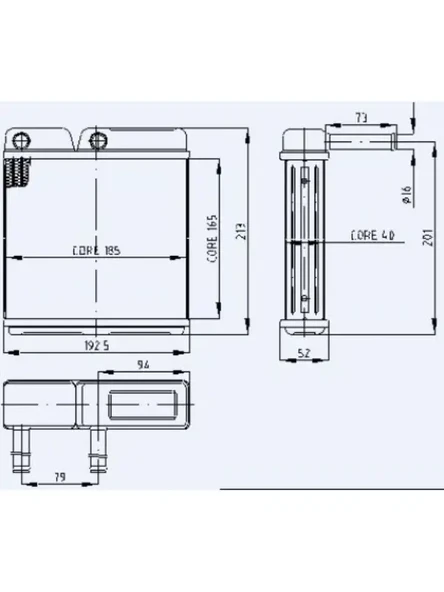 KALORIFER RADYATORU 2 SRA PA SISTEM J9 KARSAN ARI PETEK (2 SIRA ALB)
