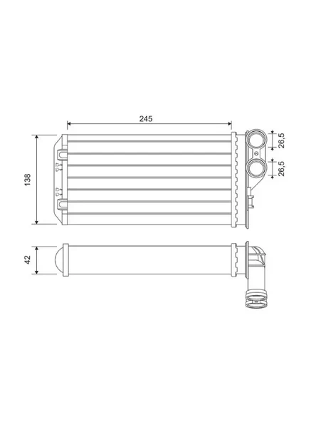 KALORIFER RADYATOR C4 P307 DV6 (1,6HDI) 2,0HDI 16V