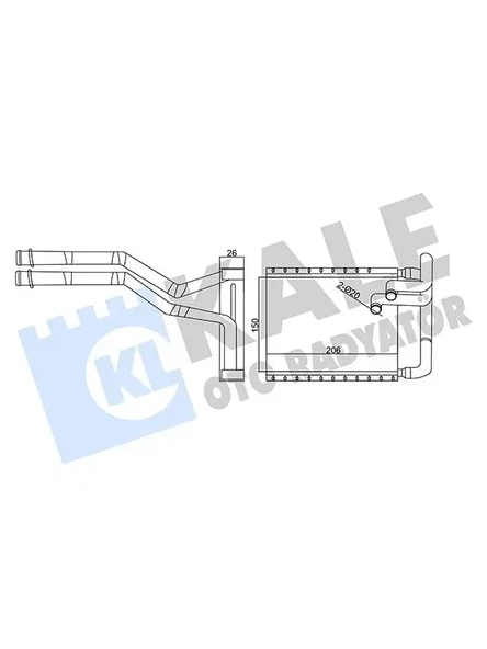 KALORIFER RADYATORU HYUNDAI I30 KIA CEED 2007-2014 (148×210×26)