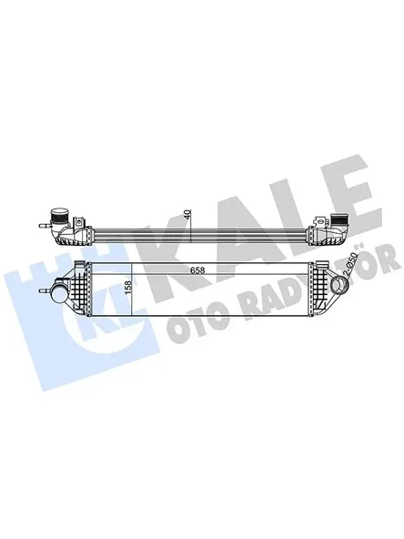 INTERCOOLER RADYATORU FOCUS 11 1.6 ECOBOOST C-MAX 0611 1.6 ECOBOOST KUGA 13 CONNECT 13