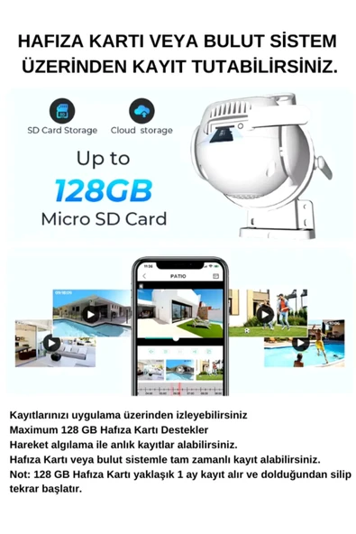 Ip Kamera 2+2 MP  4MP 1080P Ultra HD Hareketli Sensör Dış Ortam Ip Kamera Speed Dome Akıllı Ip Çift Kamera - 4