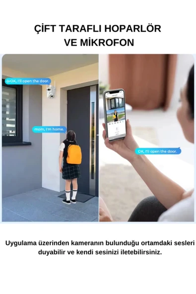 Ip Kamera 2+2 MP  4MP 1080P Ultra HD Hareketli Sensör Dış Ortam Ip Kamera Speed Dome Akıllı Ip Çift Kamera - 2