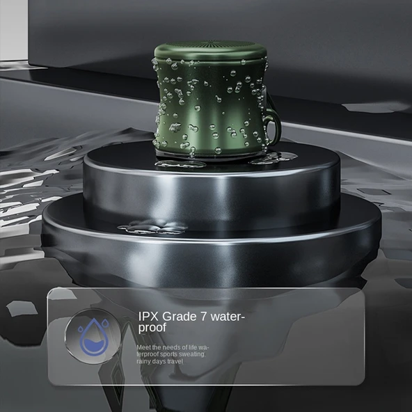 EWA A119 Taşınabilir Kablosuz Bluetooth IPX7 Mini TWS Hoparlör Sarı - 6