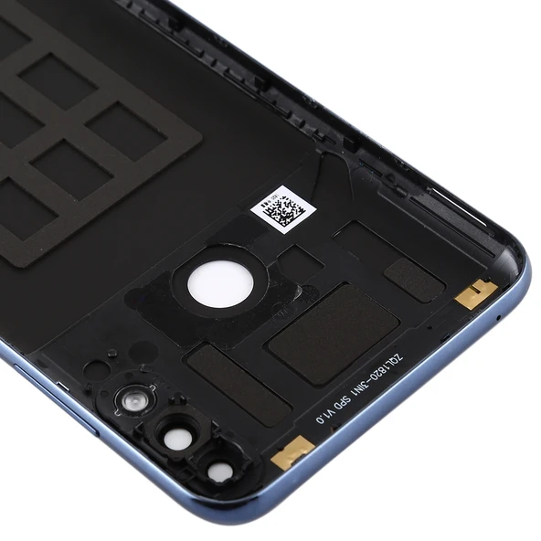 Asus Zenfone Max Pro M2 ZB631KL Uyumlu Koyu Mavi Kamera Lensli ve Yan Tuşlu Arka Kapak - 4