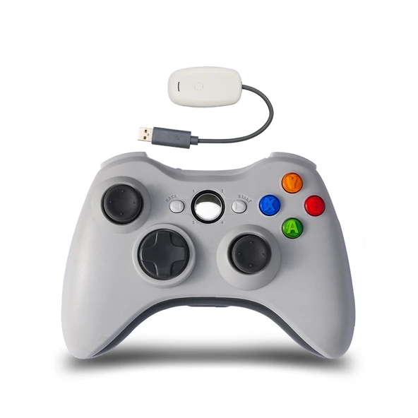 Xbox 360 İçin 2.4G Kablosuz Oyun Kumandası Beyaz