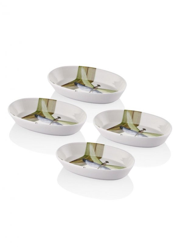The Mia Blanche Çukur Servis Tabağı 4 lü Set 17x10 cm BLN0007 - 2