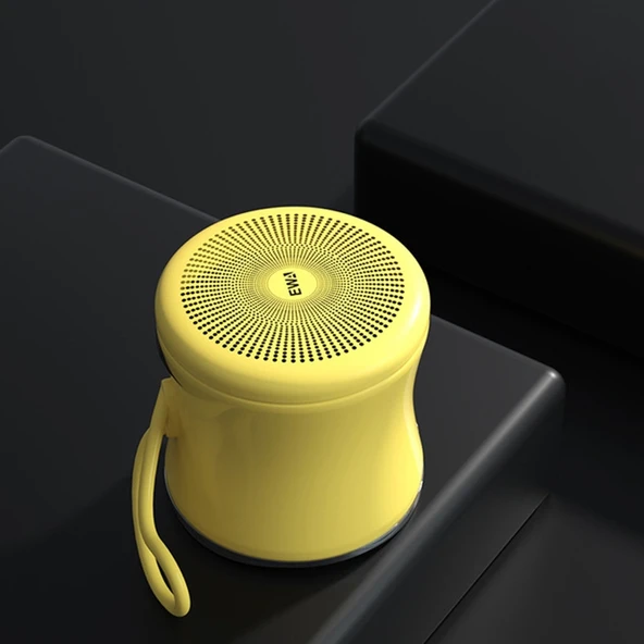 EWA A119 Taşınabilir Kablosuz Bluetooth IPX7 Mini TWS Hoparlör Sarı