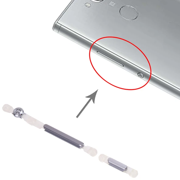 Sony Xperia XA2 Ultra Güç ve Ses Kontrol Butonu Mavi - 4