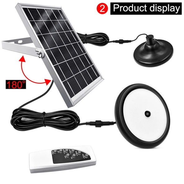 Akıllı Sensörlü 56 LED Güneş Enerjili Bahçe ve Garaj Lambası Beyaz Işık - 3