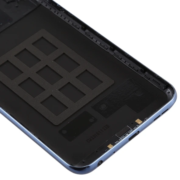 Asus Zenfone Max Pro M2 ZB631KL Uyumlu Koyu Mavi Kamera Lensli ve Yan Tuşlu Arka Kapak - 5