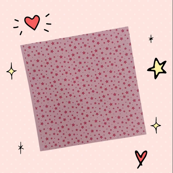 Homix Yıldızlı 5 Renk Origami Kağıdı 15x15 Kalın (150 Adet) - 8