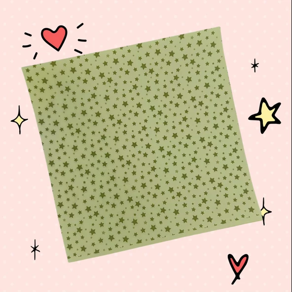 Homix Yıldızlı 5 Renk Origami Kağıdı 15x15 Kalın (150 Adet) - 7