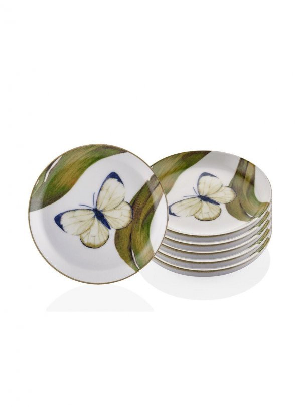 The Mia Blanche Pasta Tabağı 6 lı Set 19 cm BLN0001