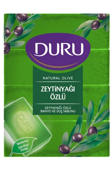 Natural Olive Zeytinyağlı 4 Adet Banyo Sabunu 600gr