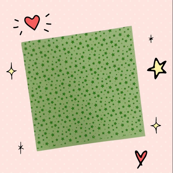 Homix Yıldızlı 5 Renk Origami Kağıdı 15x15 Kalın (150 Adet) - 9