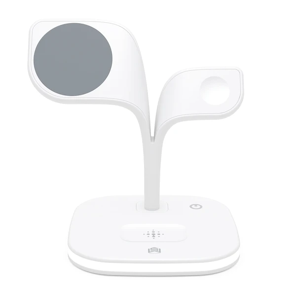 YM UD22 15W 5 in 1 Manyetik Kablosuz Şarj Cihazı Stand Fonksiyonlu Beyaz - 2