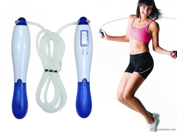 Sayaçlı Kilo ve Yağ Ölçerli İp Atlama Aleti