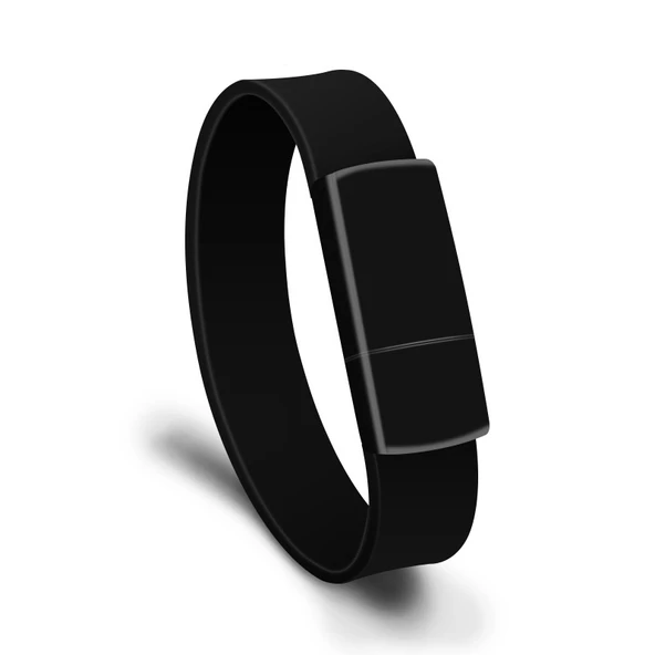 MicroDrive 128GB USB 2.0 Siyah Moda Bileklik USB Bellek - 1