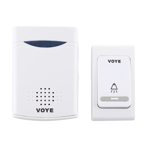 VOYE V006B Kablosuz Kapı Zili 38 Polifonik Ses Beyaz - 2